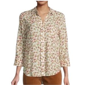 L’agence Ryan Floral Button Down Women’s Size Small $275. NEW